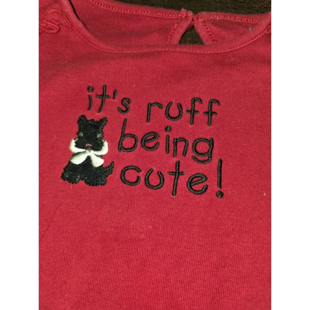 Gymboree holiday‎ friends scottie dog it's rudd being cute top jeans 6 12 months